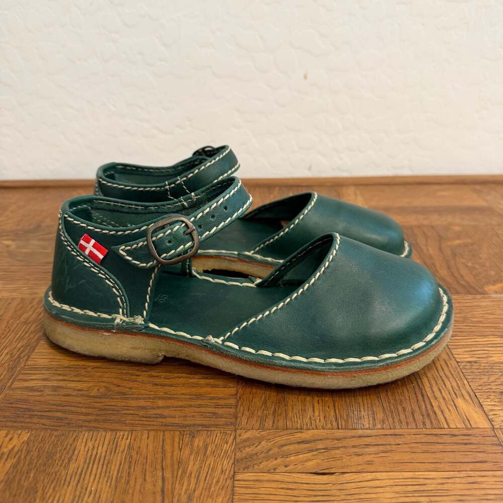 Duckfeet Mols Mary Jane Leather Shoes in Turquoise - Picture 7 of 10